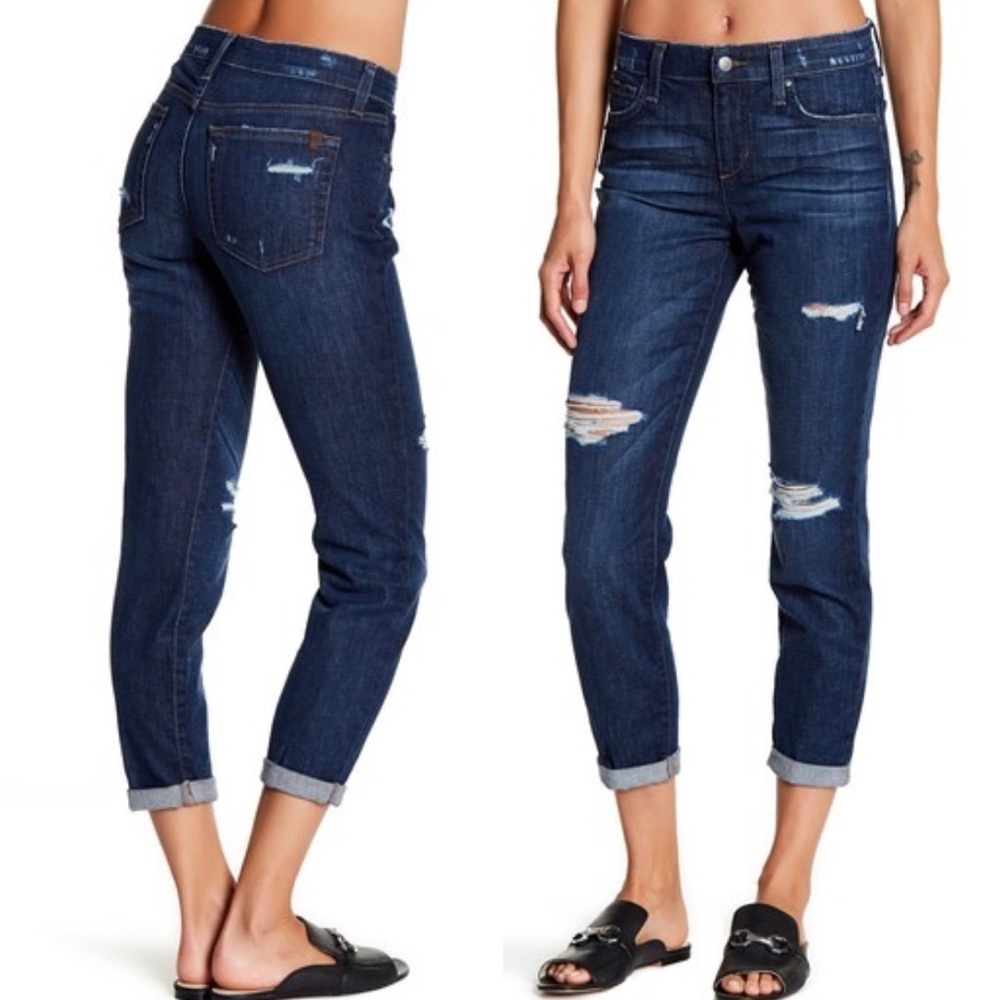 Joe’s Jeans | Straight Cropped Distressed Jeans